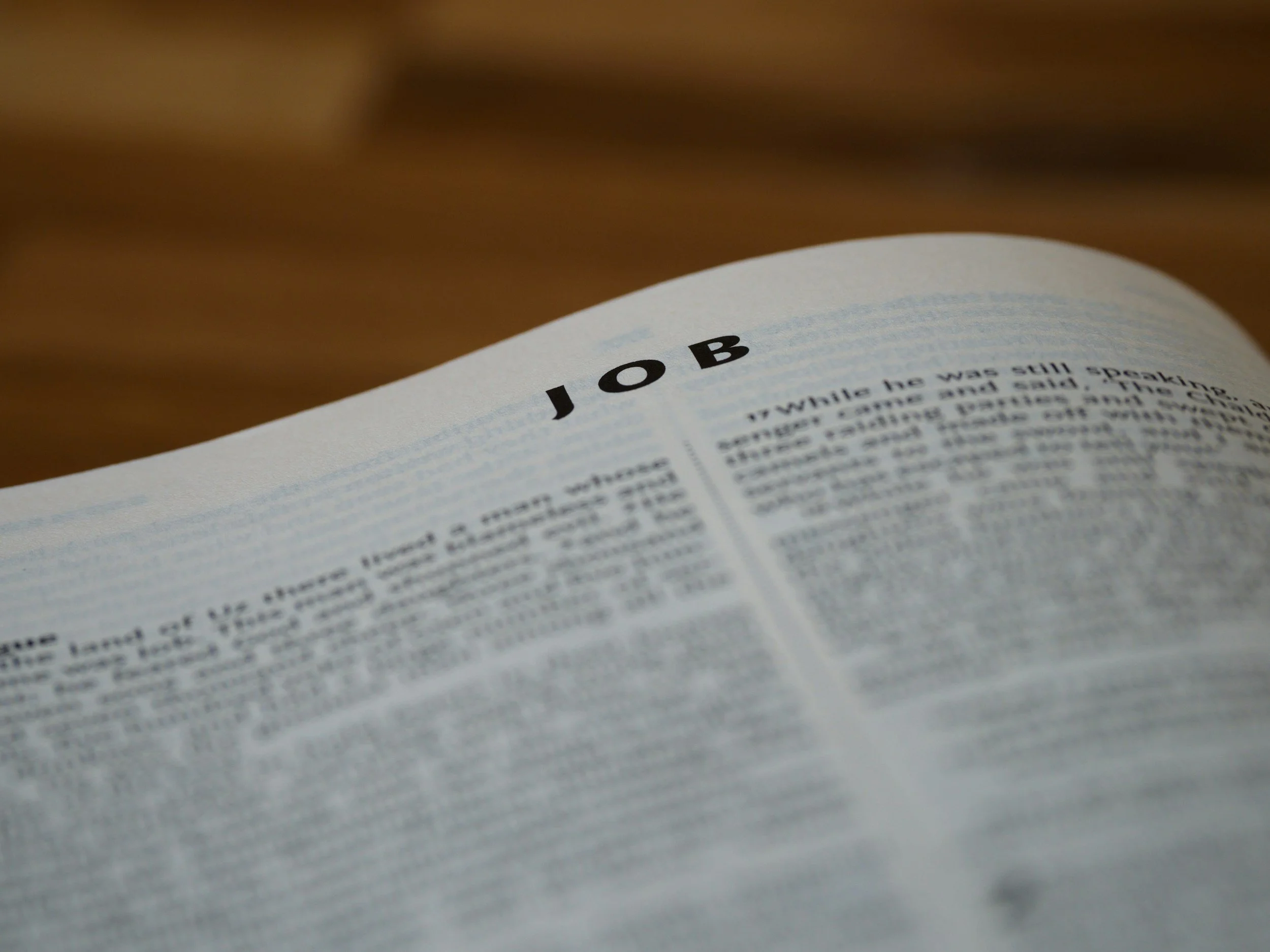 Back again-the Book of Job