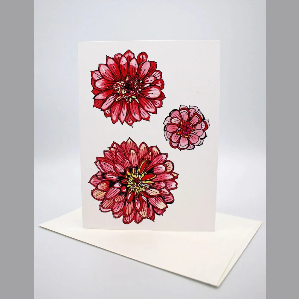 Zinnia Zinnia Zinnia - art card set