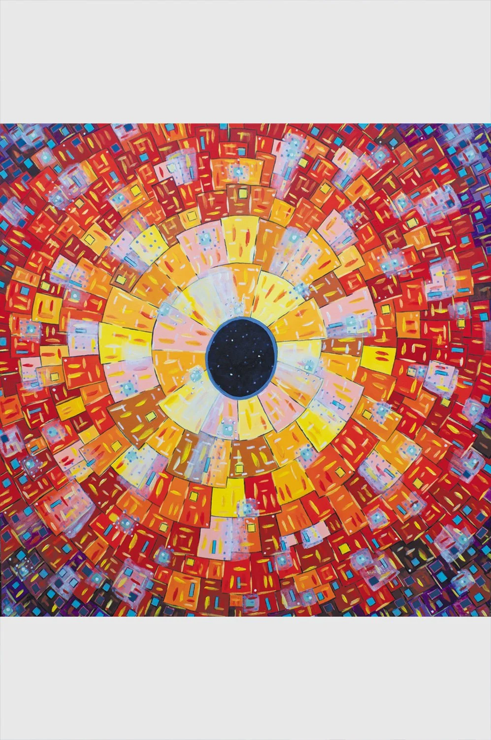 Portal - Charge • 36×36 in • acrylic on canvas • 2023