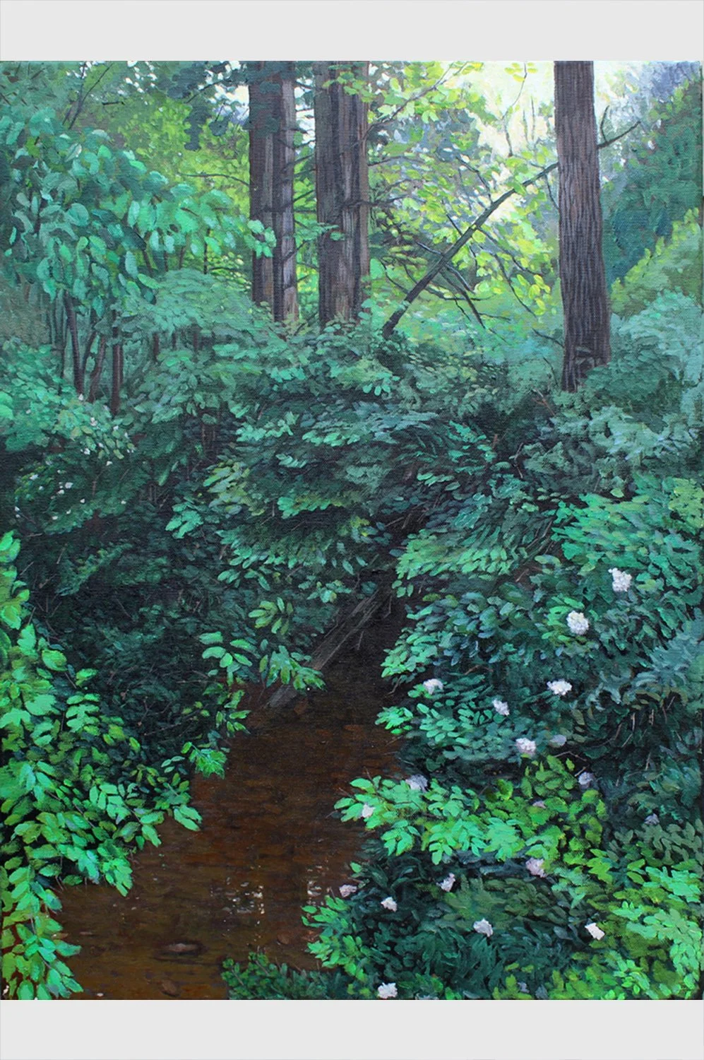 Reaching, Flowing, Breathing • 24×18 in • acrylic on canvas • 2024