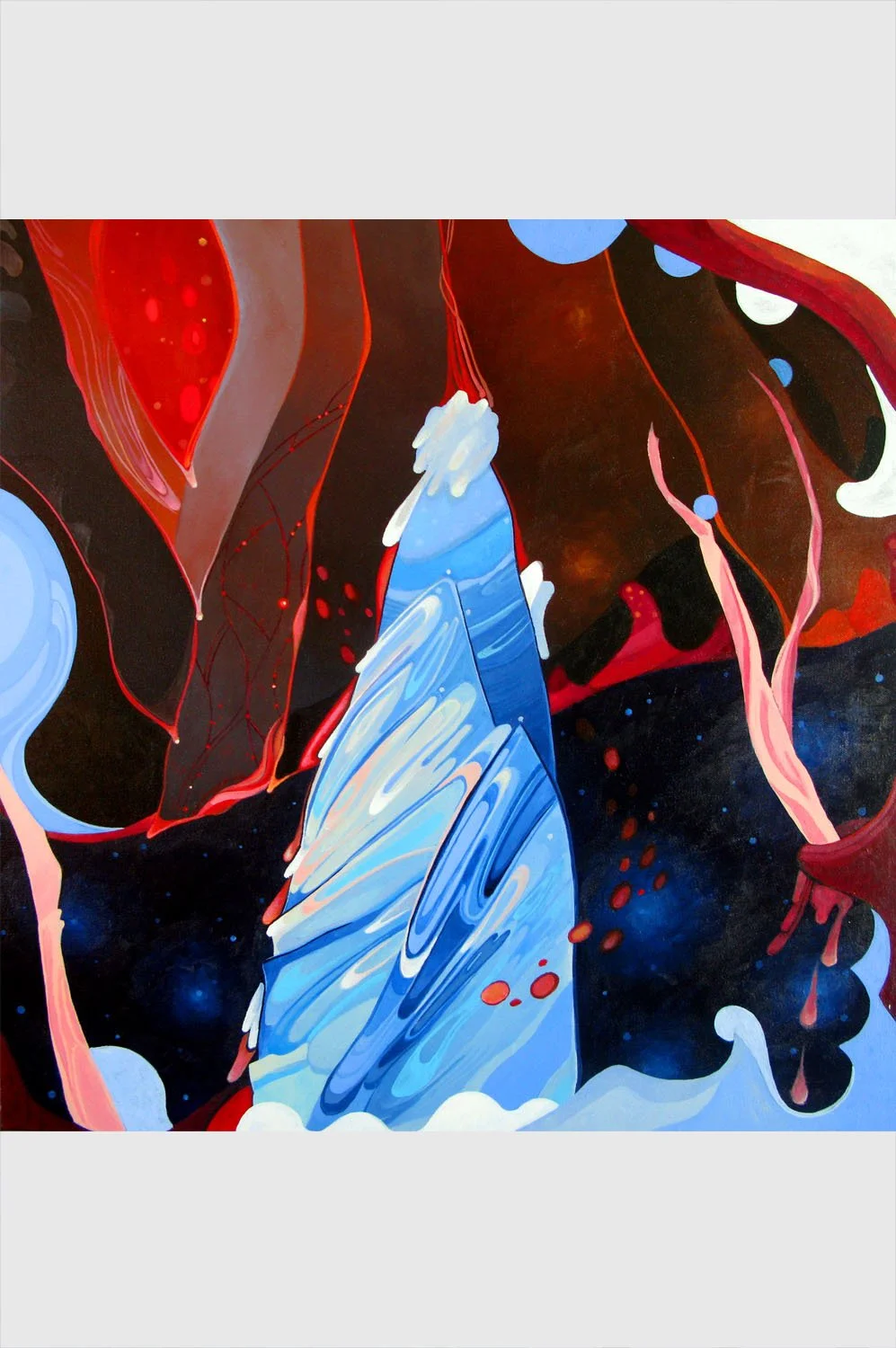 Holding Ground • 24×24 in • acrylic on canvas • 2017