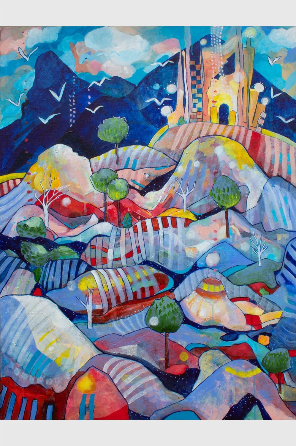 Starting Over • 40×30 in • acrylic on canvas • 2023