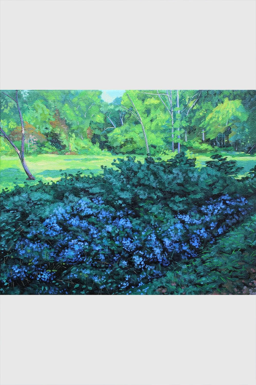 Shading, Scanning, Cooling • 8×10 in • acrylic on canvas • 2024