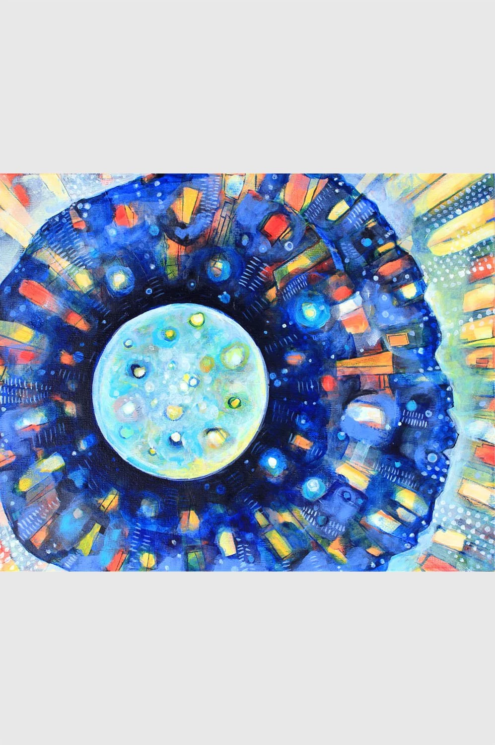 Moon Stare • 16×20 in • acrylic on canvas • 2020
