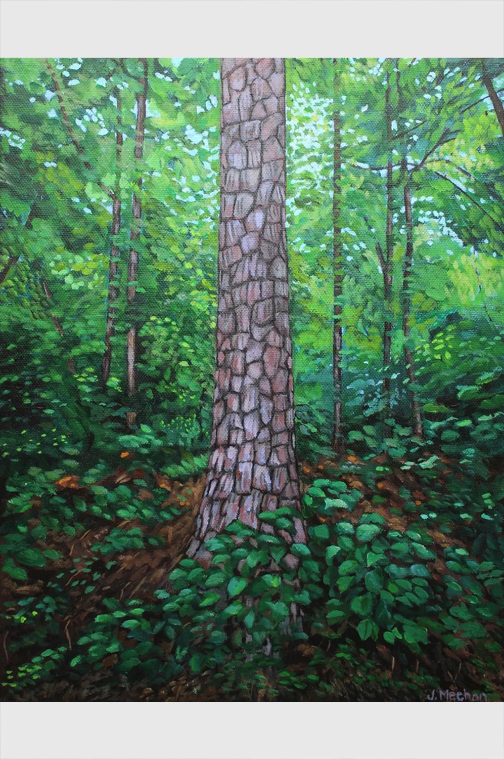 Counting, Grounding, Releasing • 14×11 in • acrylic on canvas • 2024