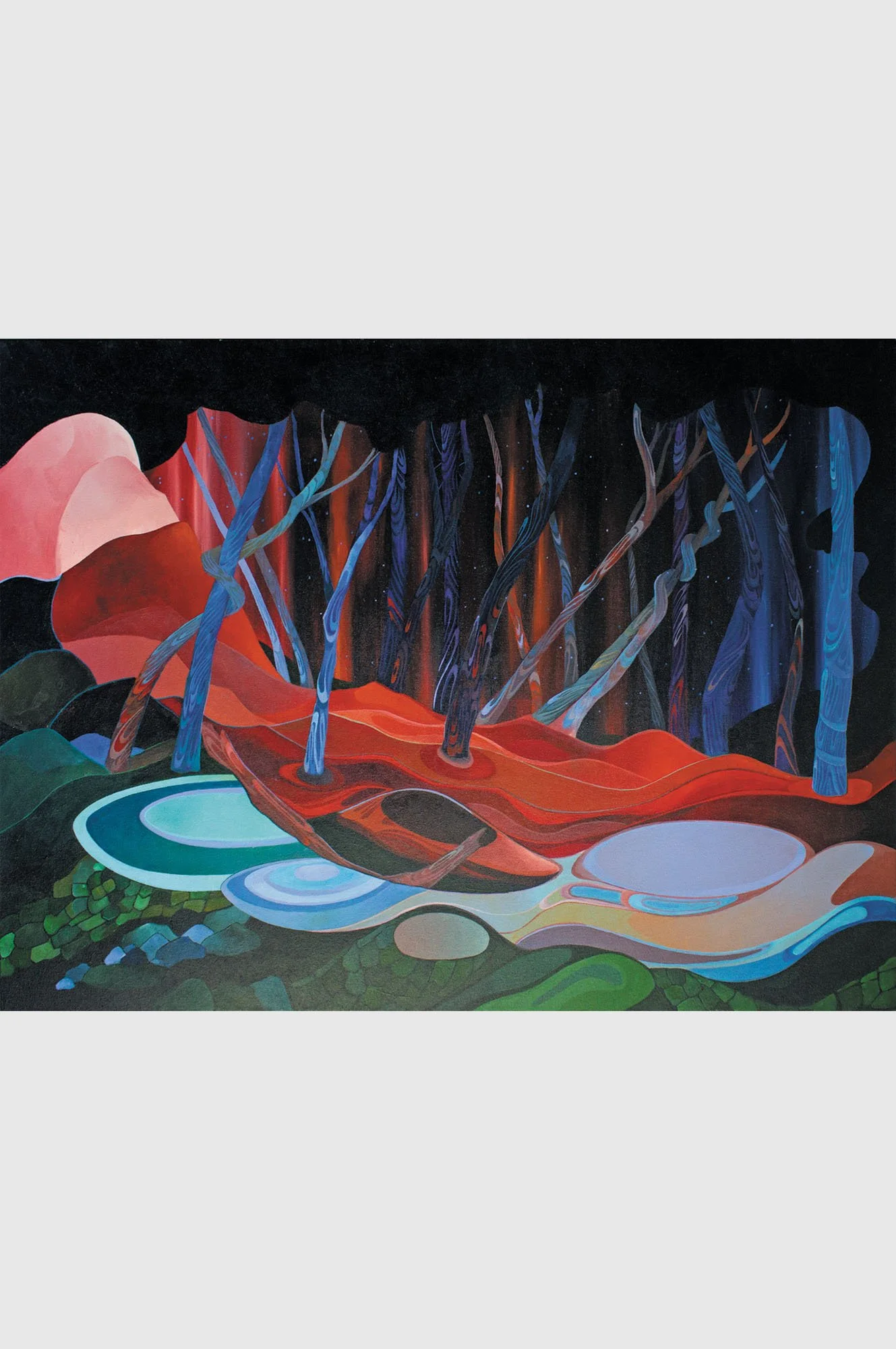 A Space Remembered as a Place • 30×40 in • acrylic on canvas • 2016