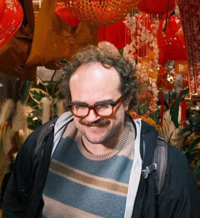 Justin Price, artist and instructor at the stained glass studio Blast from the Glass