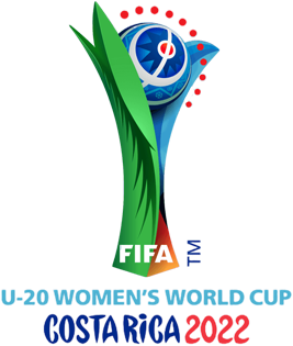 FIFA Women's World Cup Costa Rica 2022 logo with a stylized globe, green leaves, and blue text.