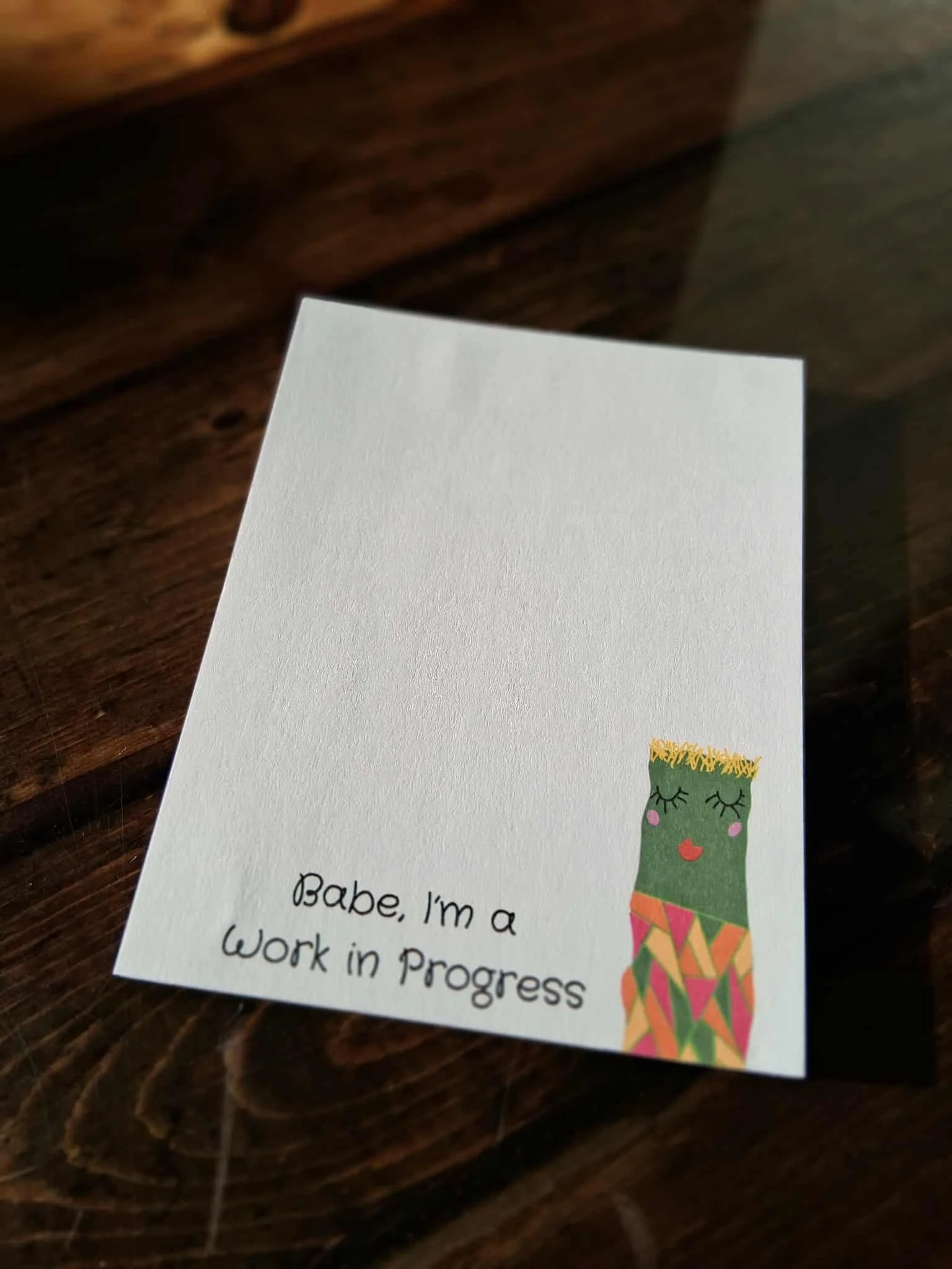 Babe I'm a Work in Progress Notepad