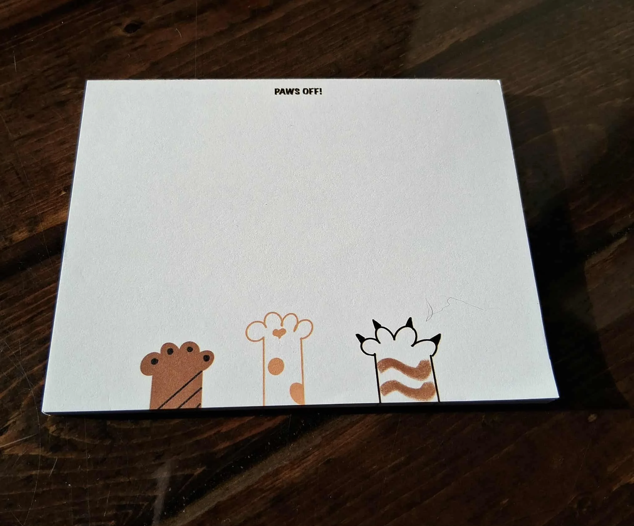 Paws Off Notepad