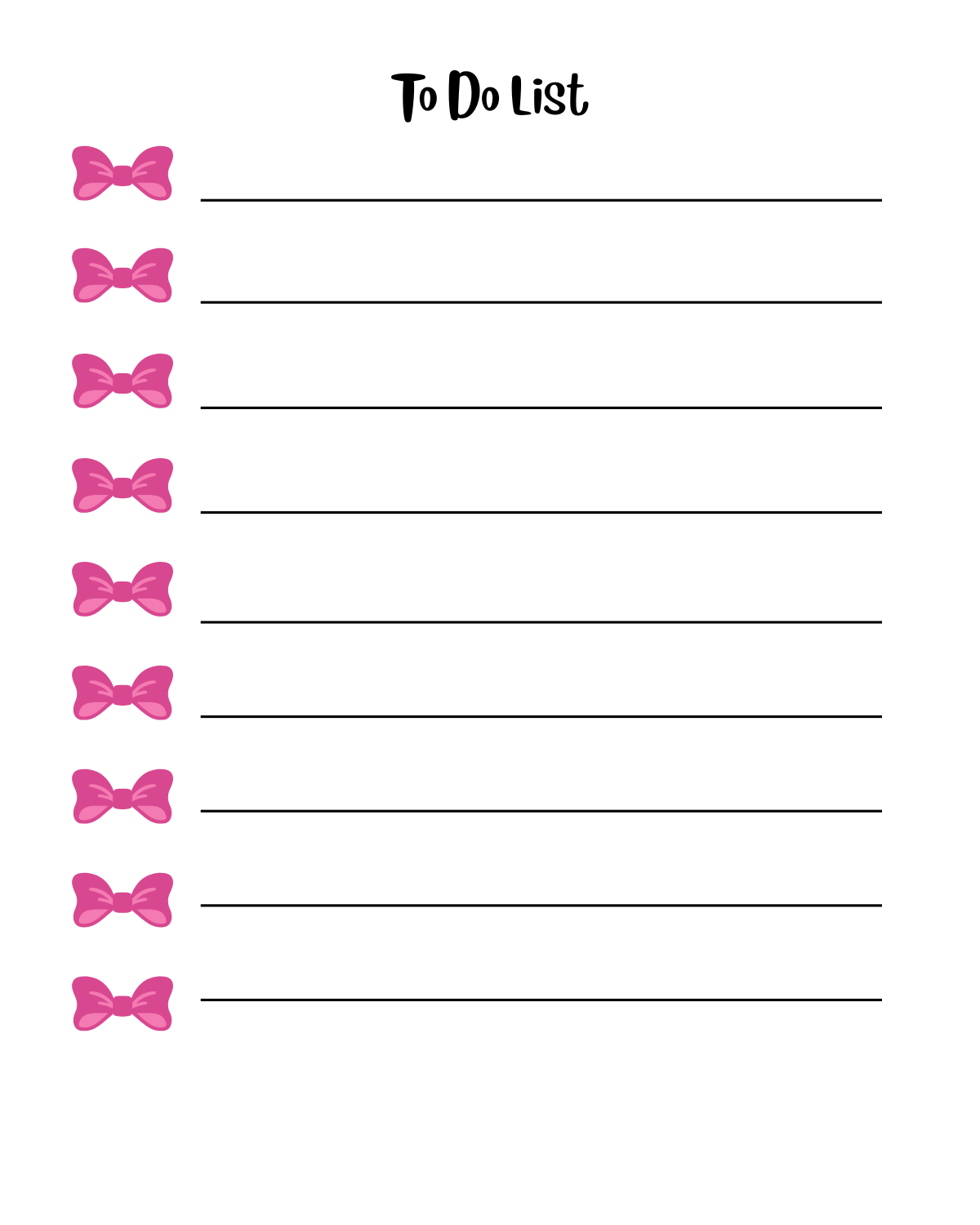 Pink Bowtie Notepad