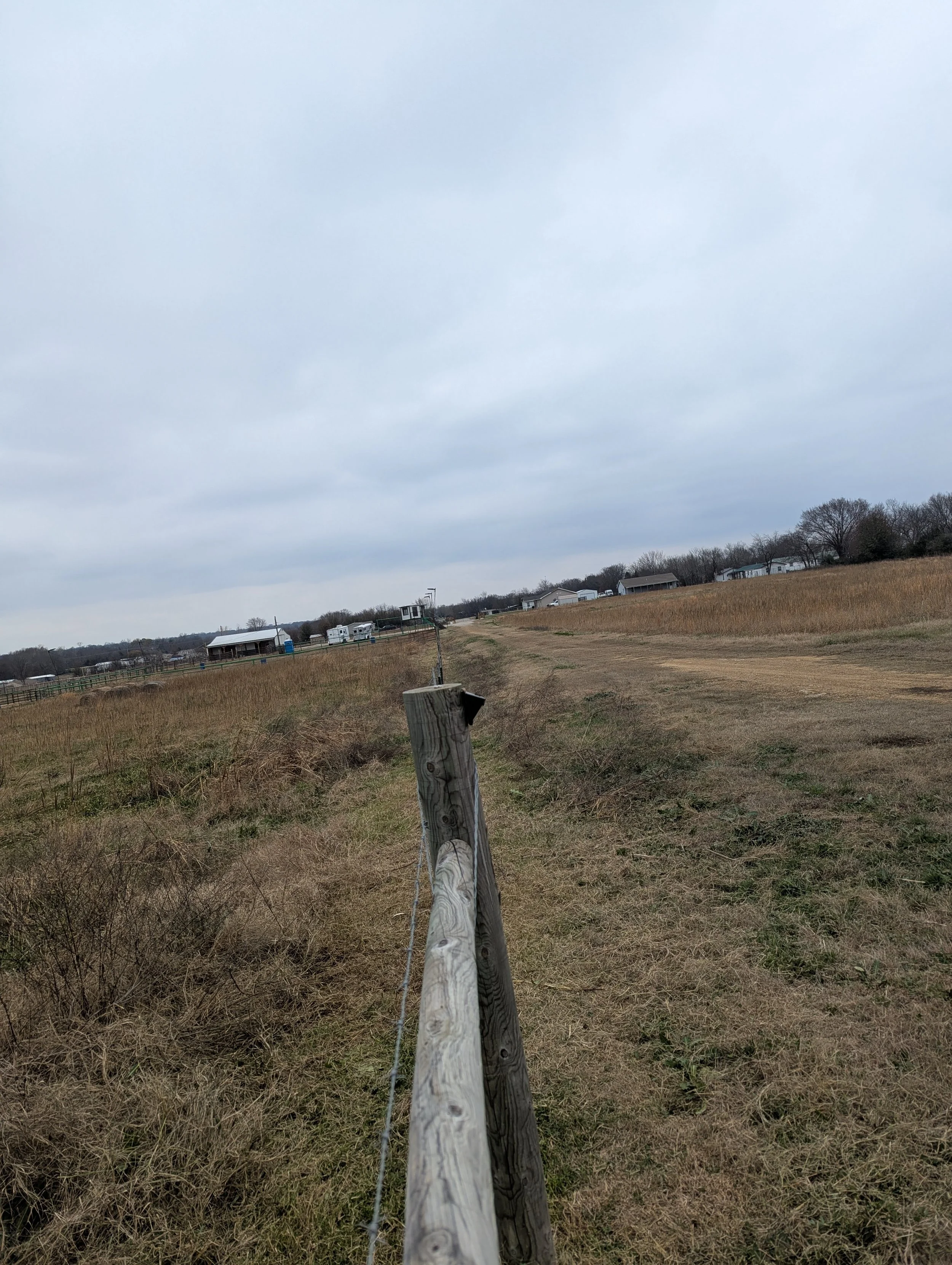 After fence line clearing - Claremore, OK