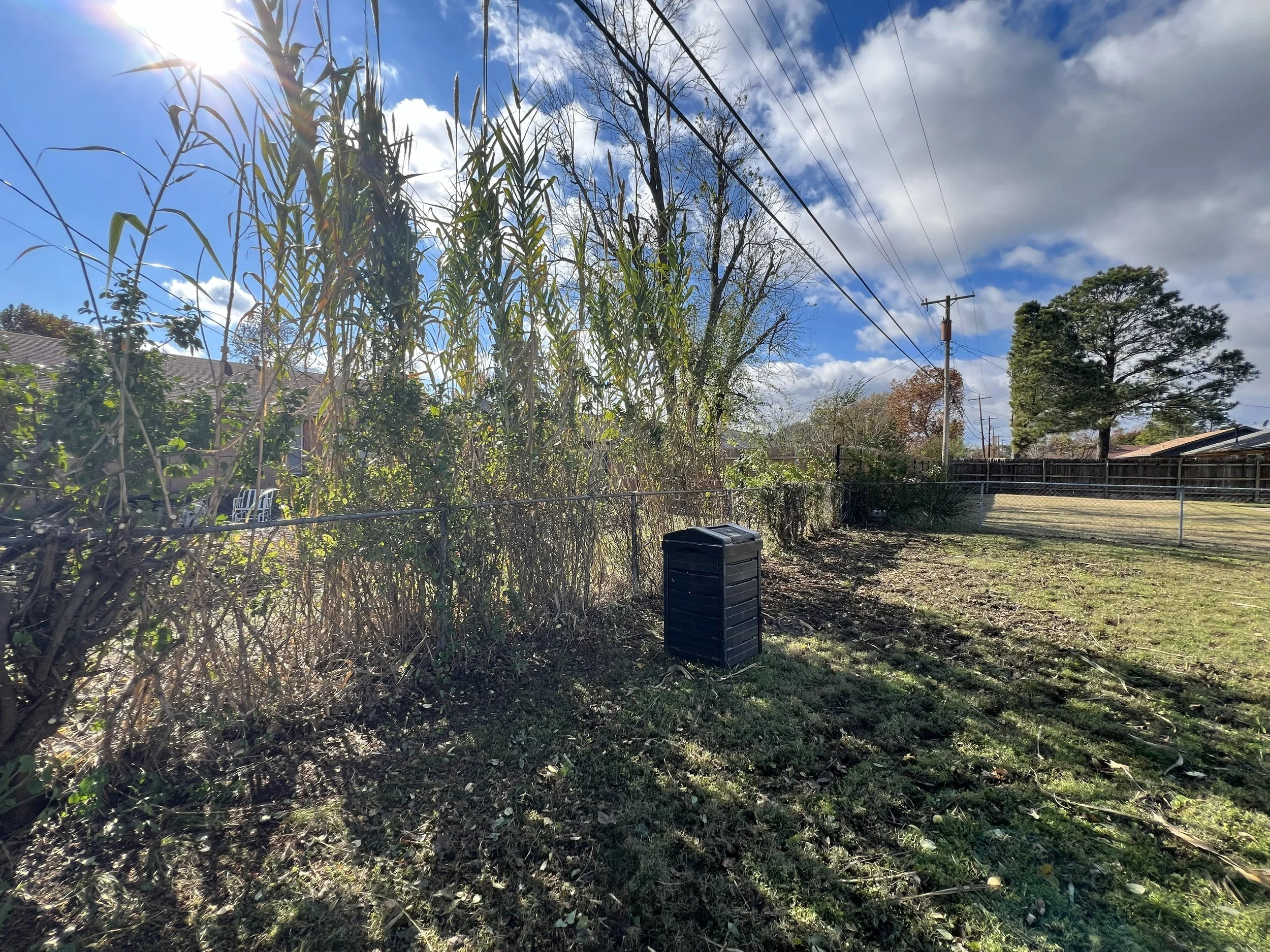After Fence Line Clearing - Tulsa, OK