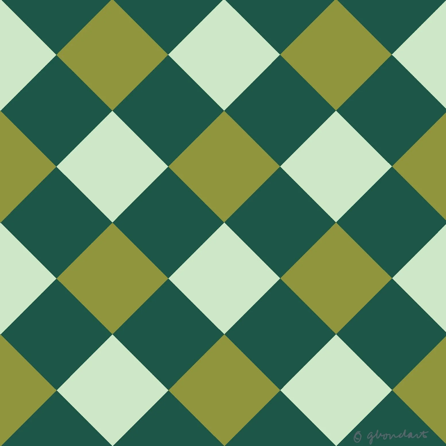 Green Argyle digital download