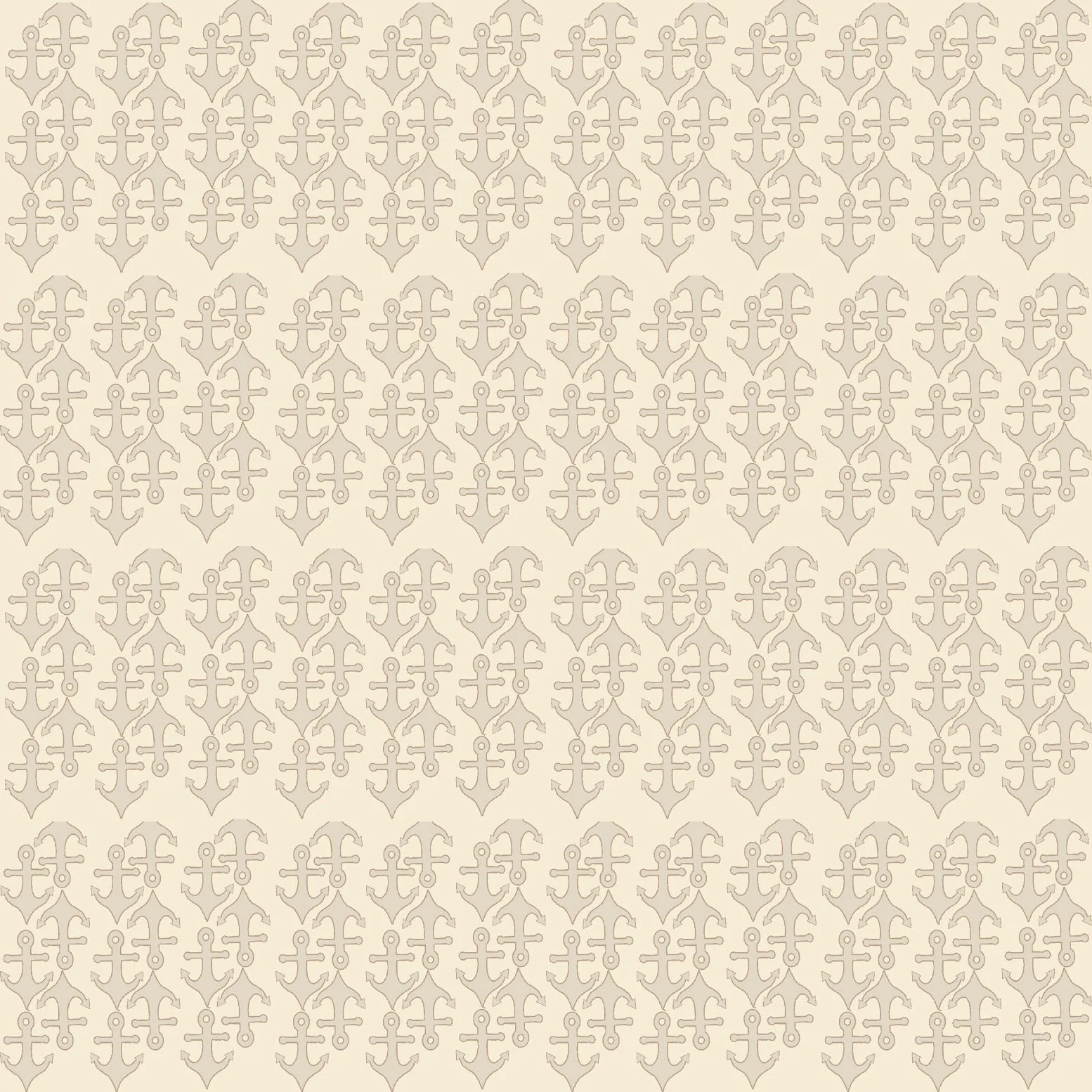 Anchor Pattern in Cream
