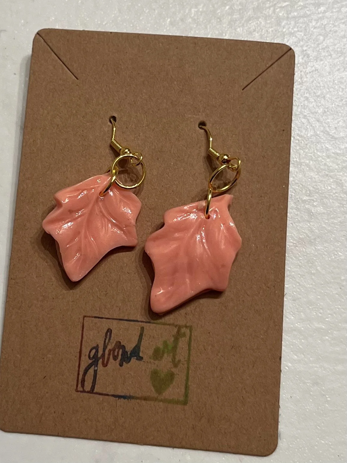 Blush Leaf Earrings