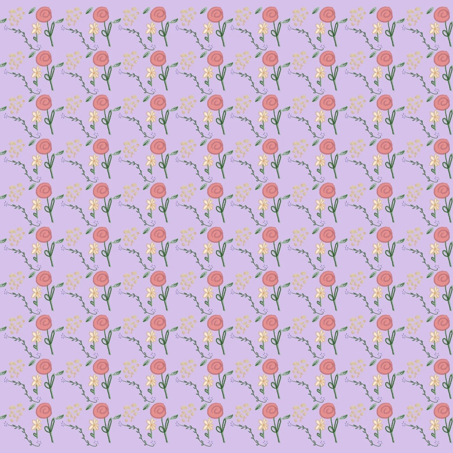 Garden Row Pattern – Digital Download