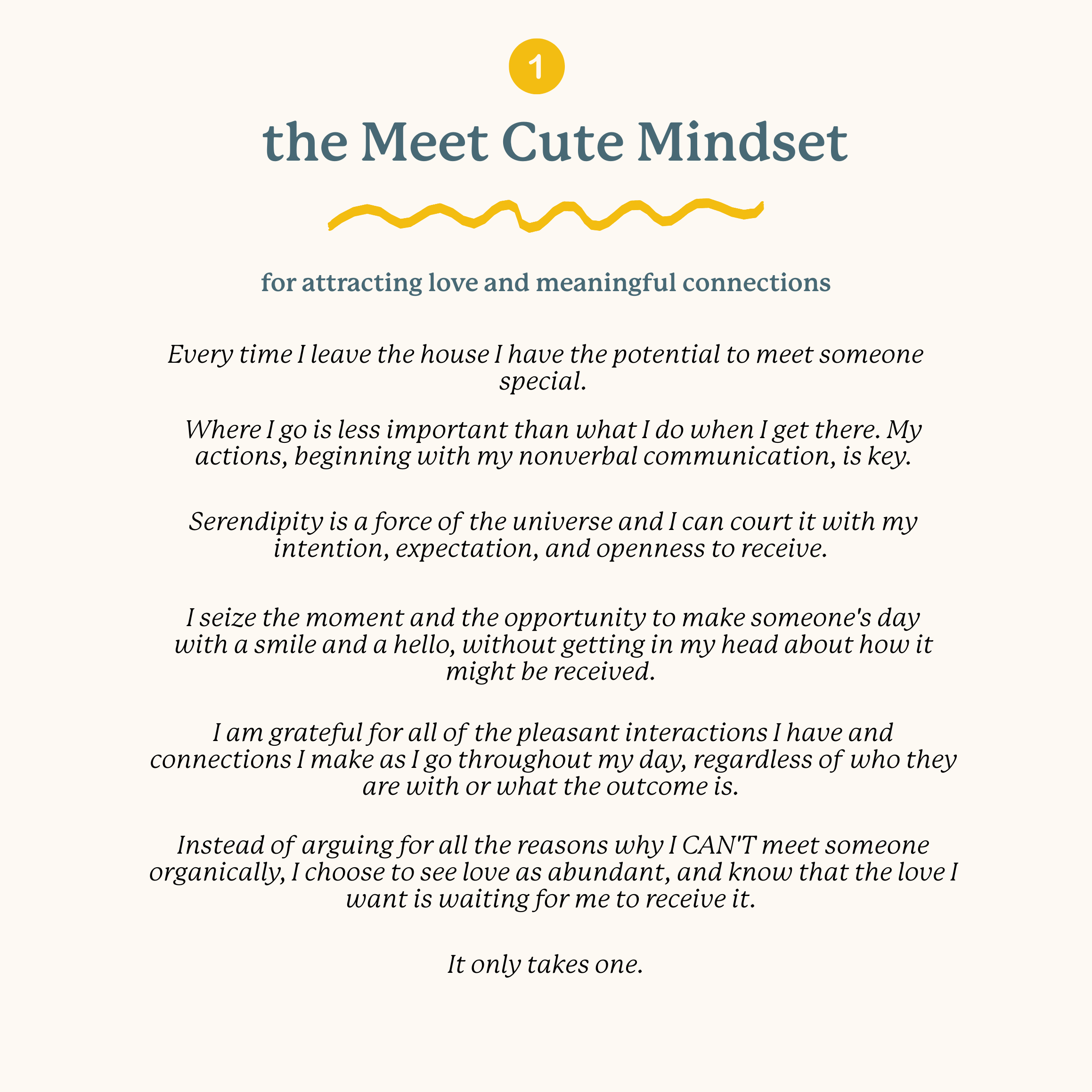 The Meet Cute Mindset