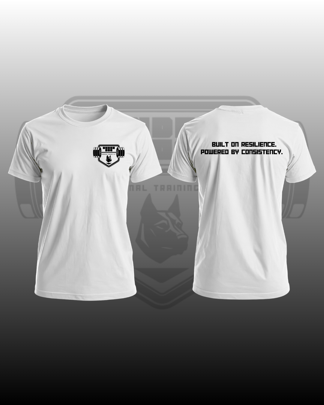 White Underdog Performance Tee