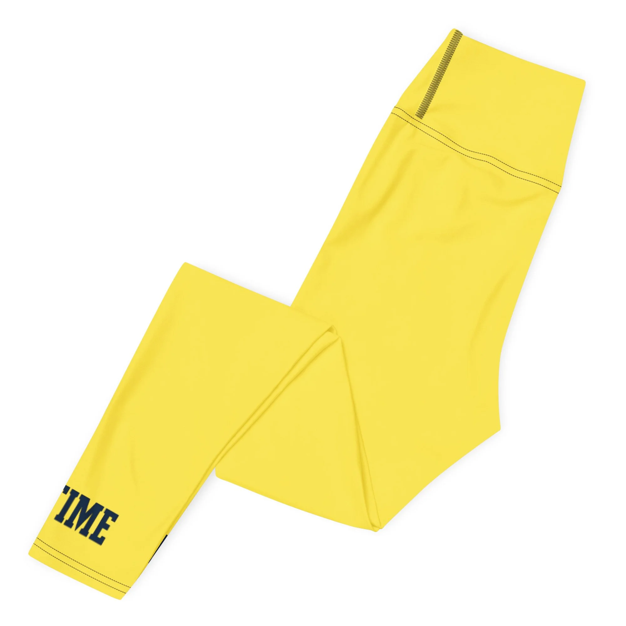 Paris Daisy Yellow Yoga Leggings