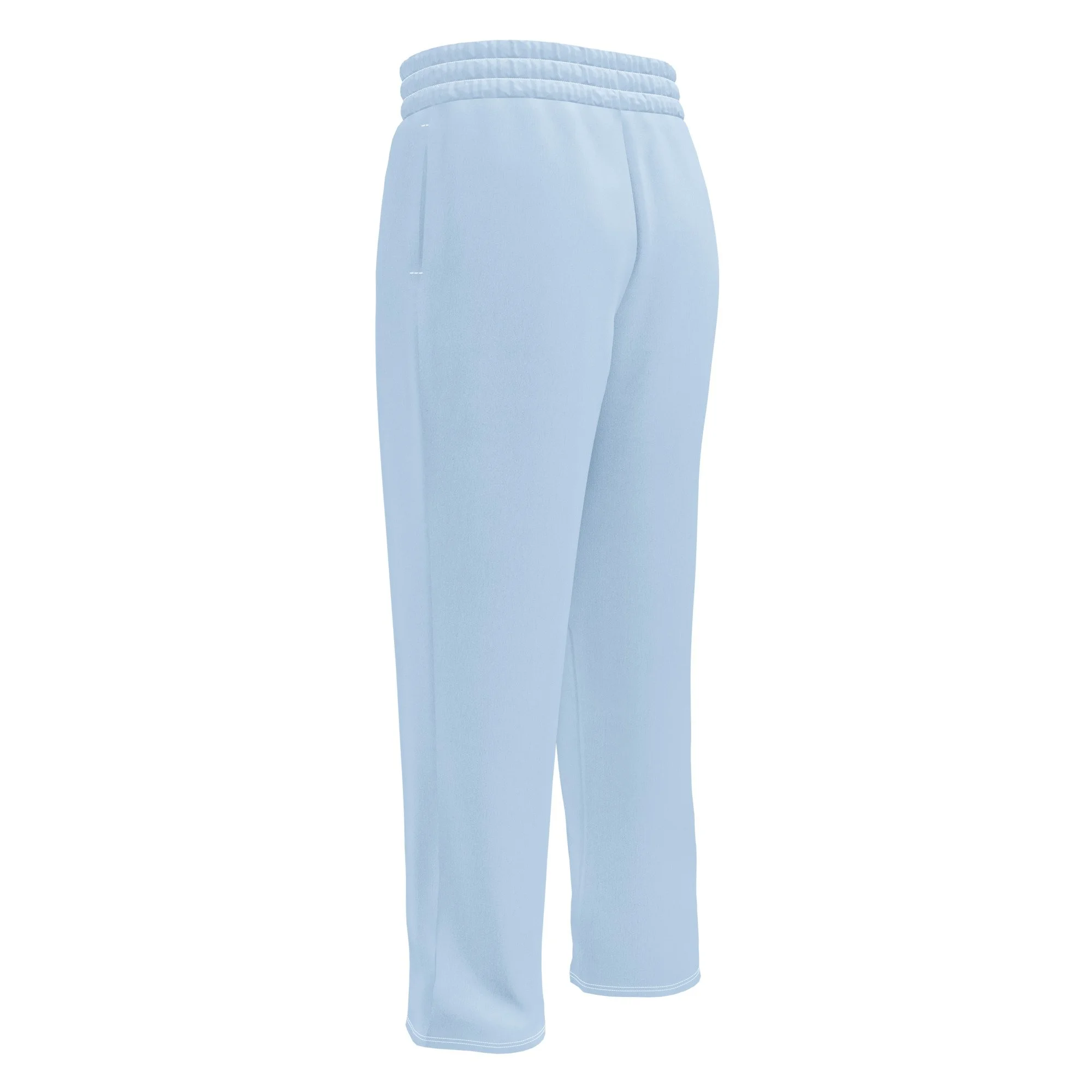 French Powder Blue Wide-leg joggers