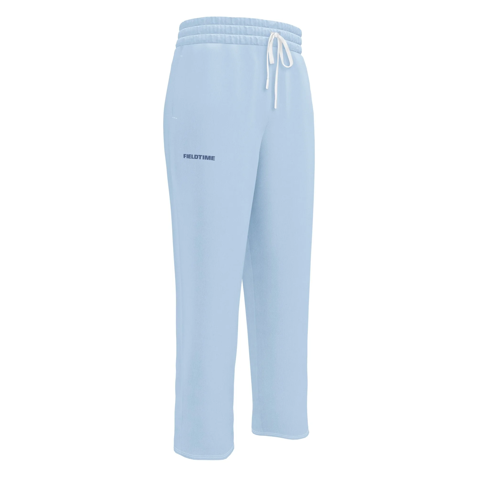 French Powder Blue Wide-leg joggers