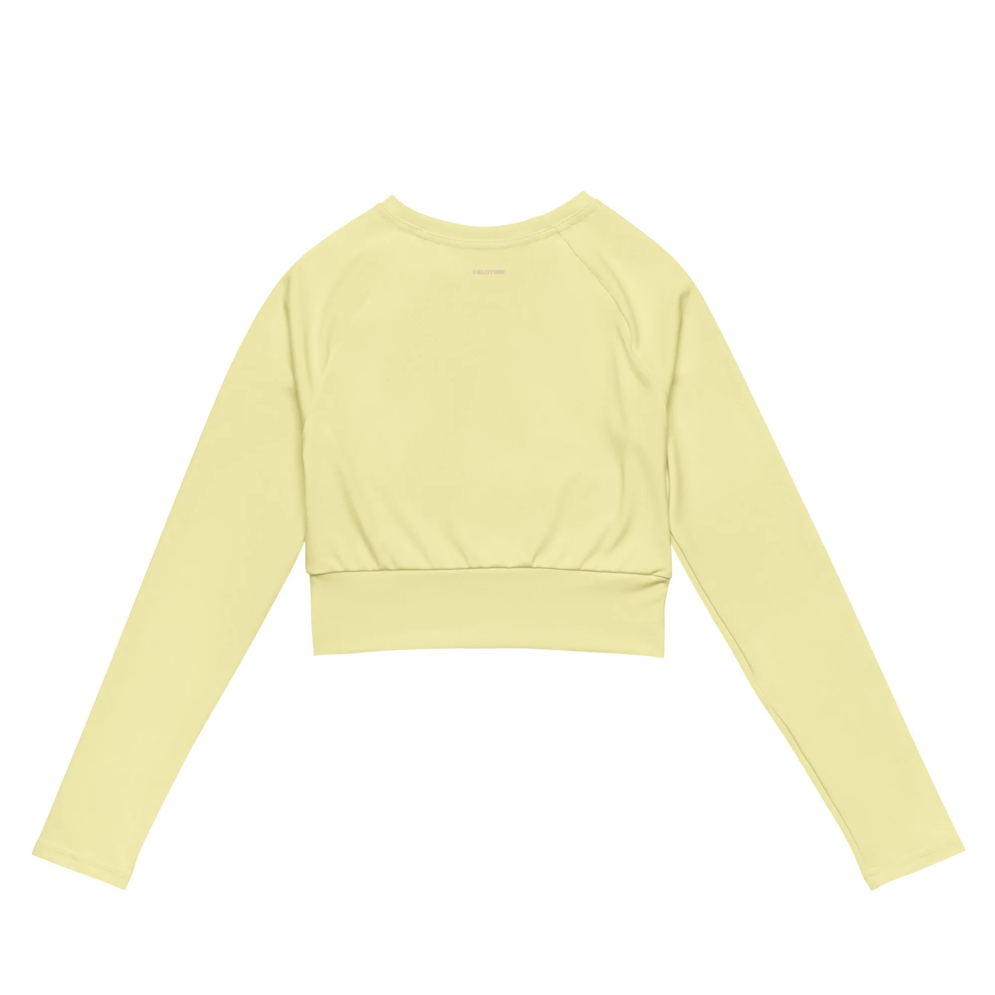 Cream Yellow Cropped Sweatshirt