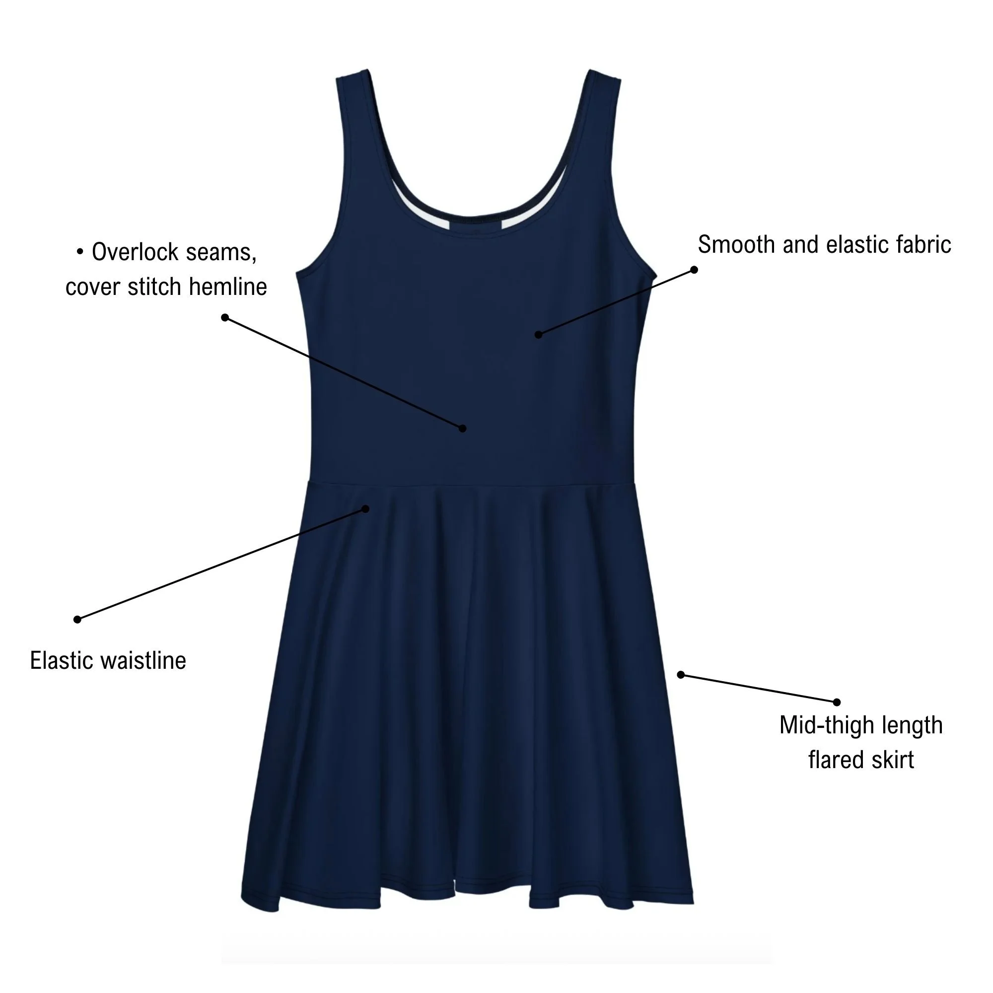 Navy Blue Virtu Dress
