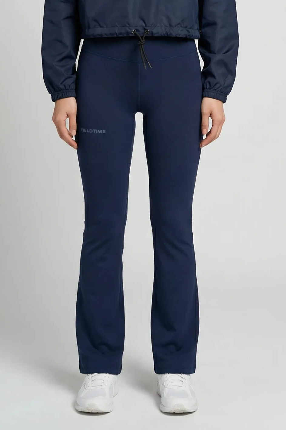 Navy/Kashmir Blue Flare leggings