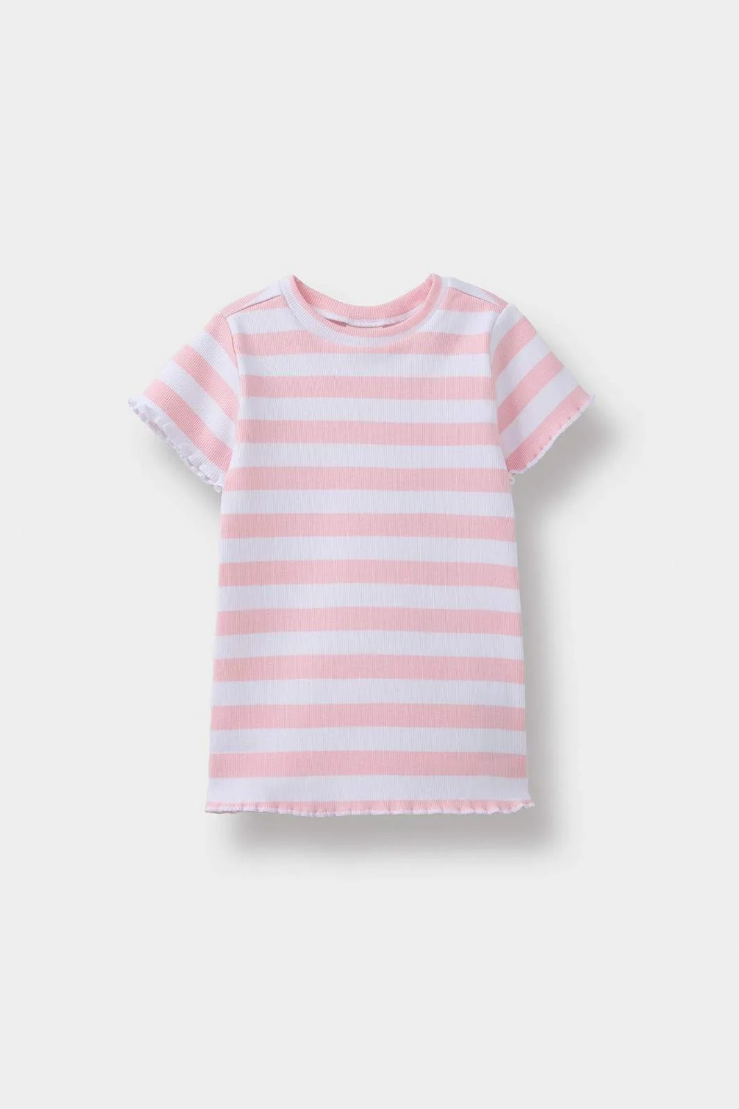 Short Sleeve Pink and white T-shirt