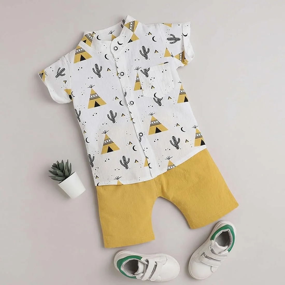 Teepee & Cactus Baby Outfit Set