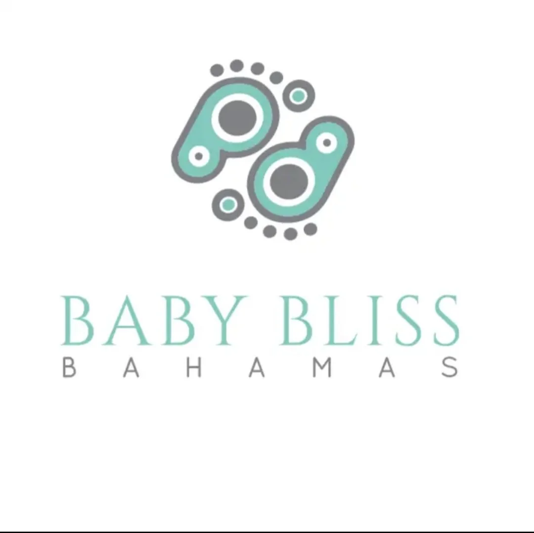 Baby Bliss Bahamas logo featuring stylized bubbles and text.