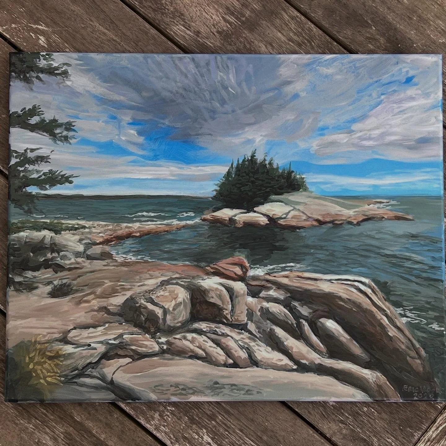 This little island has a way of pulling you in.
Came across this on a hike last year and had to create a painting!
✨ Would you spend a day here?#LandscapePainting #NatureArt #Seascape #CoastalArt #InspiredByNature #SkyAndSea #WildernessArt