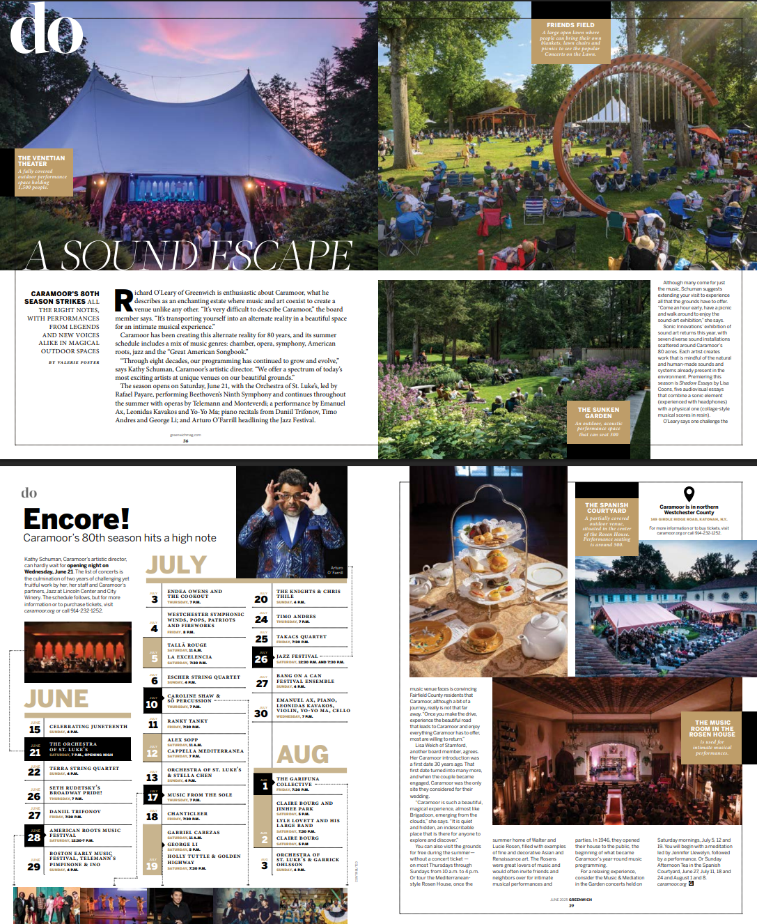 Greenwich Magazine Caramoor Feature Story