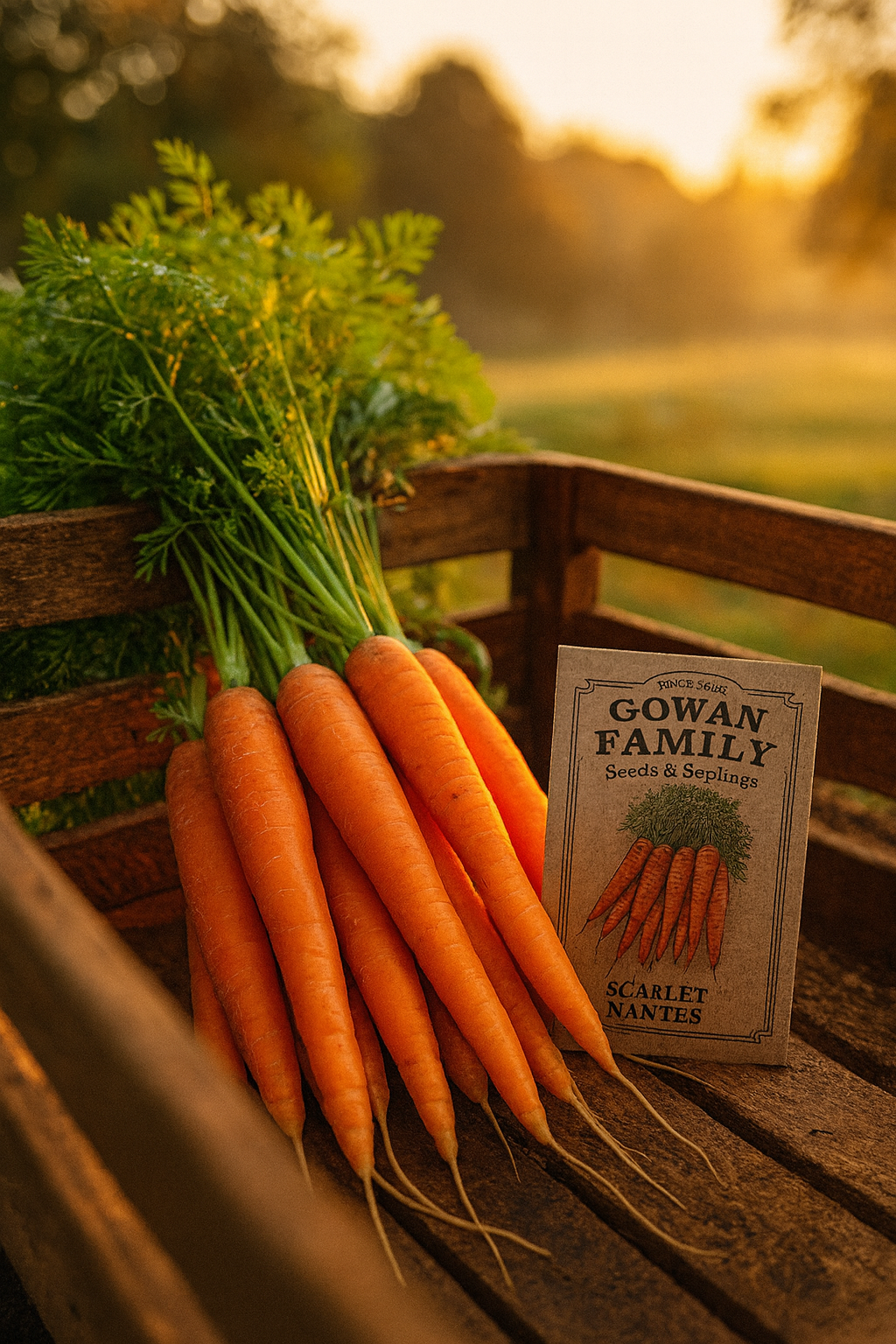 Scarlet Nantes Carrot (Daucus carota subsp. sativus)