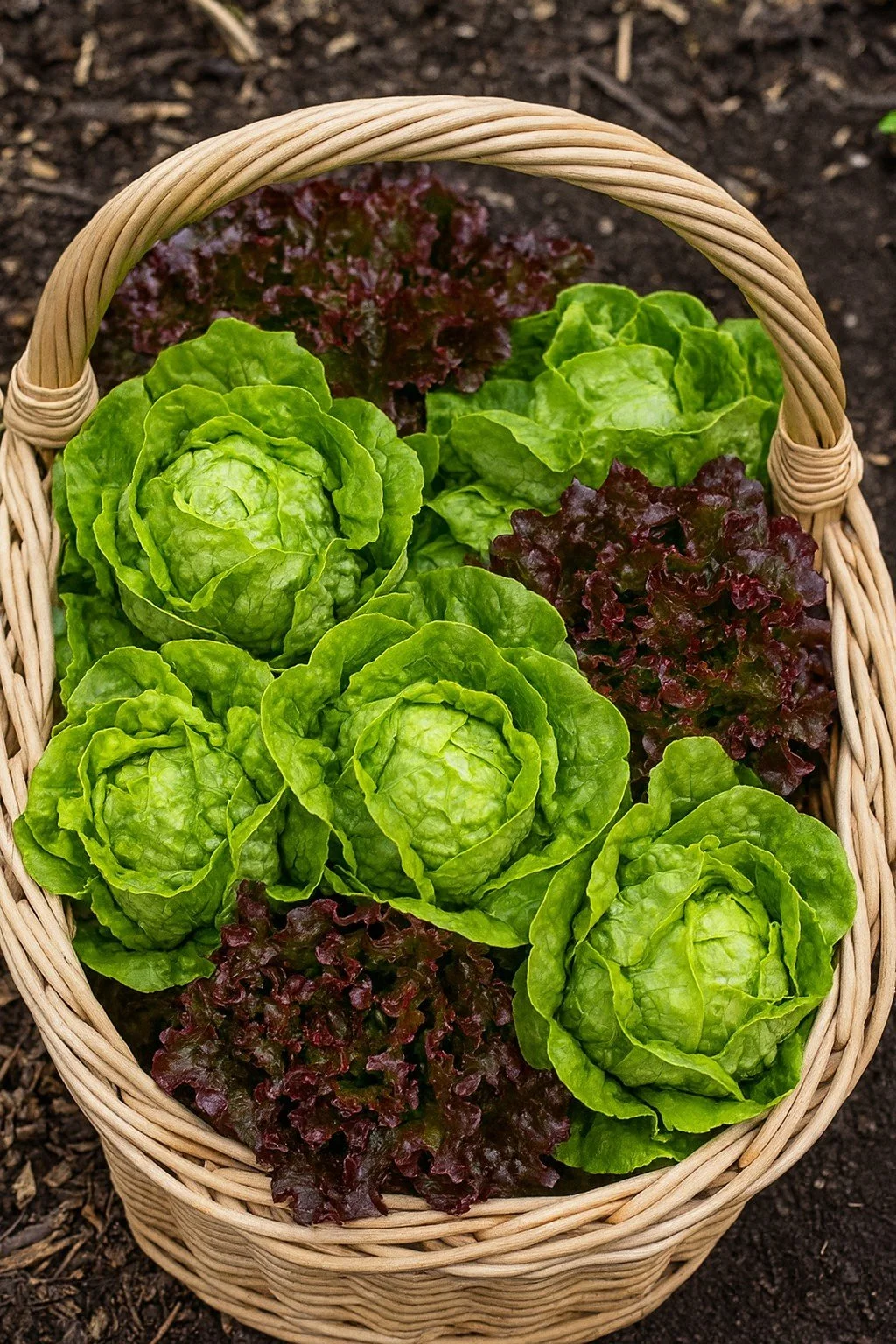 Buttercrunch Lettuce (Lactuca sativa)