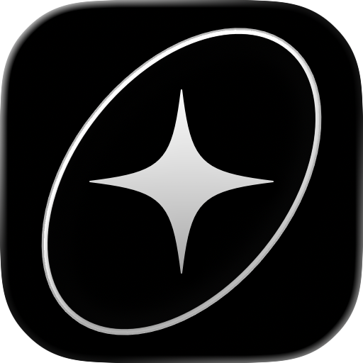 Icon of the Pittsburgh Steelers logo with a silver star inside a black circle on a black background.