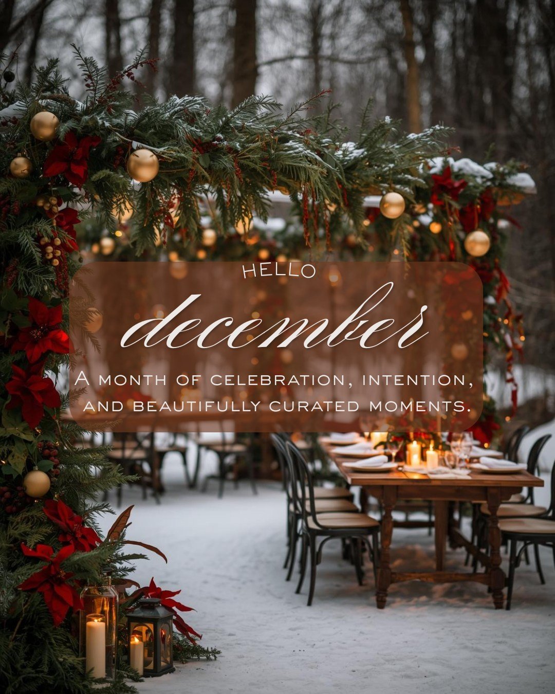 Hello December ✨

A fresh month filled with celebrations, cozy moments, and intentional planning as we step into a new year.

This month inside The Society, you&rsquo;ll see:
&bull; the launch of my 12 Days of Weddings series
&bull; a few unposted 20