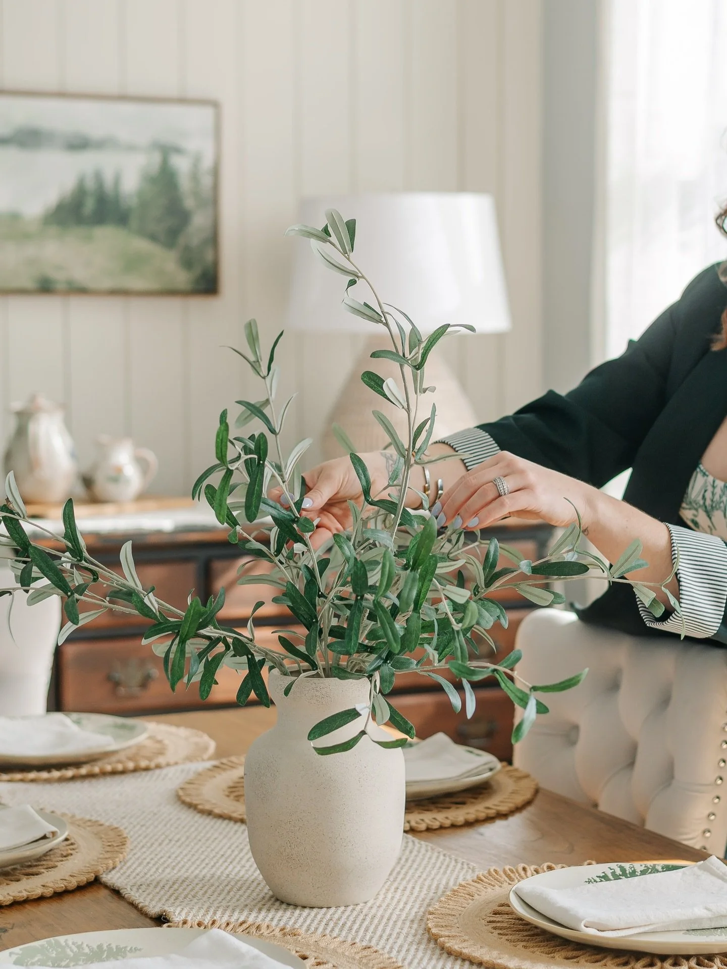 Spring does half the flirting for you.
The light gets prettier, the greens get softer, &amp; every space starts to feel a little more alive. This is one of my favorite times to design because the season brings its own kind of magic, and the best deta