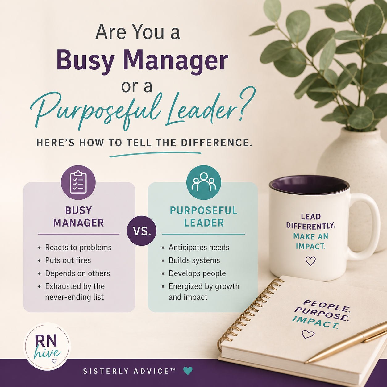 Are you a Busy Manager or a purposeful Leader? Here’s How to Tell the Difference.