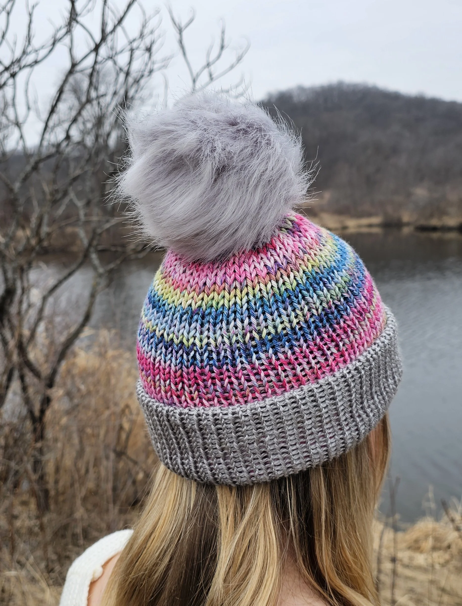 Matte Rainbow Beanie