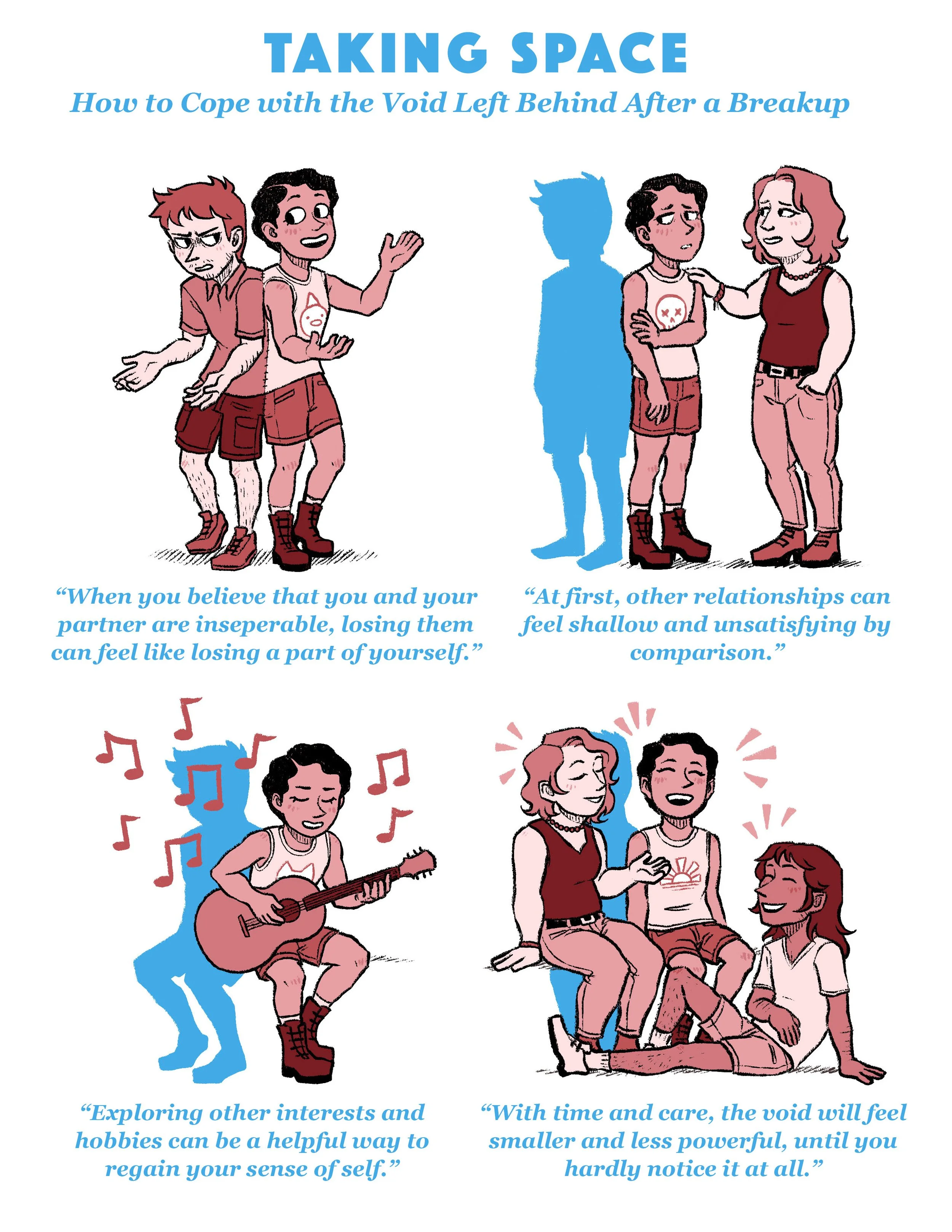 Taking Space Spot Illustrations