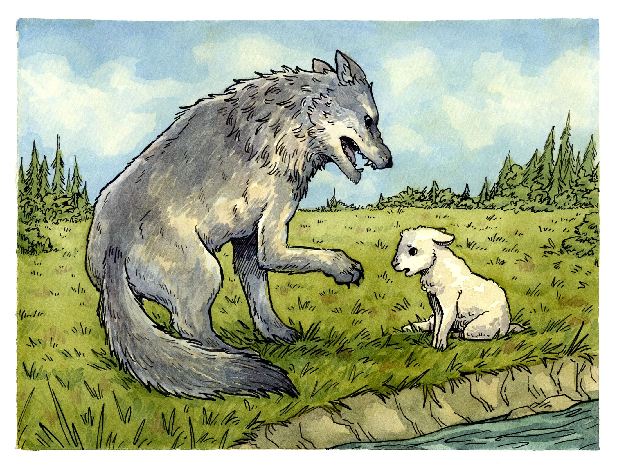 Fables: The Wolf and the Lamb