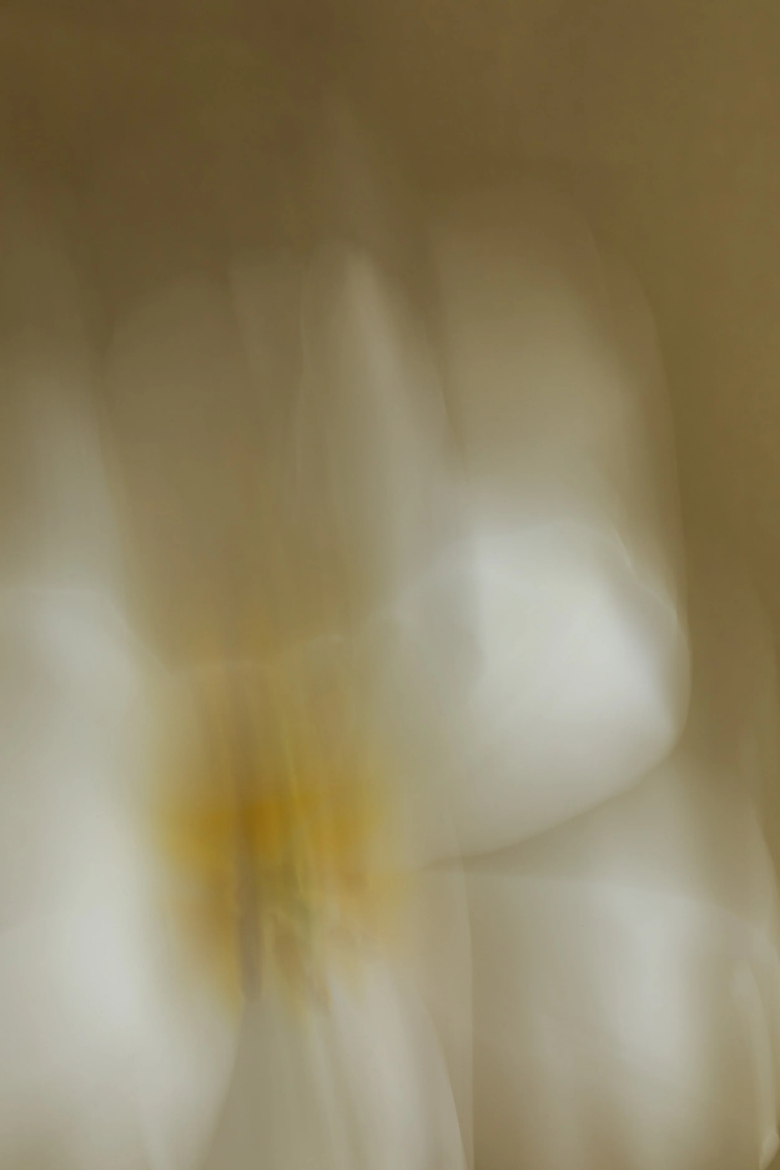 Blurred image with soft, light-colored shapes and a hint of yellow in the center.