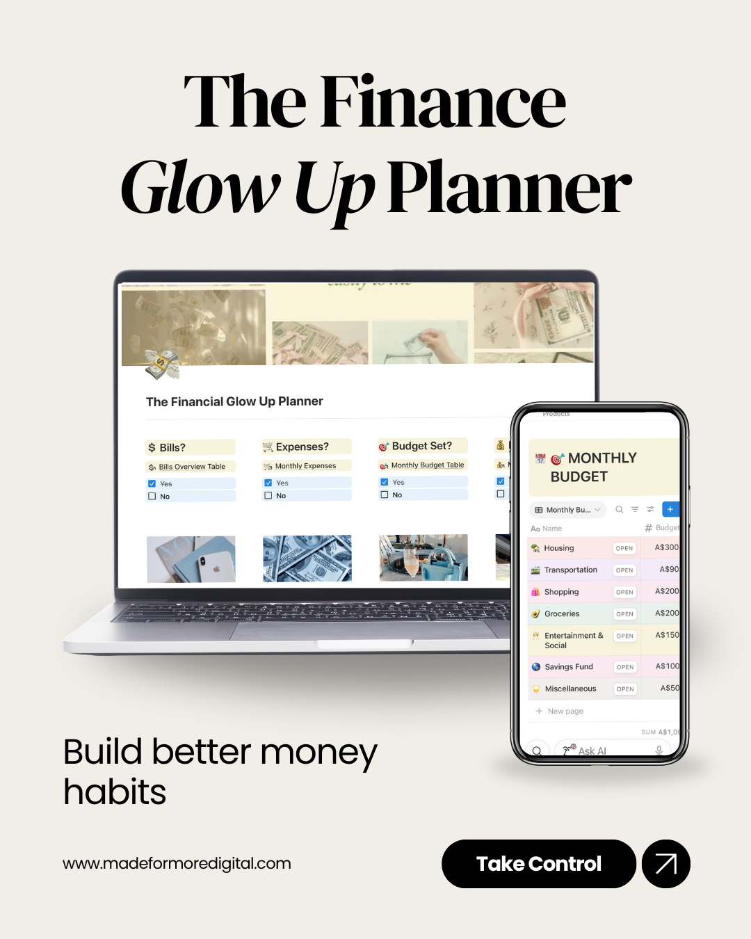 The Financial Glow Up Planner
