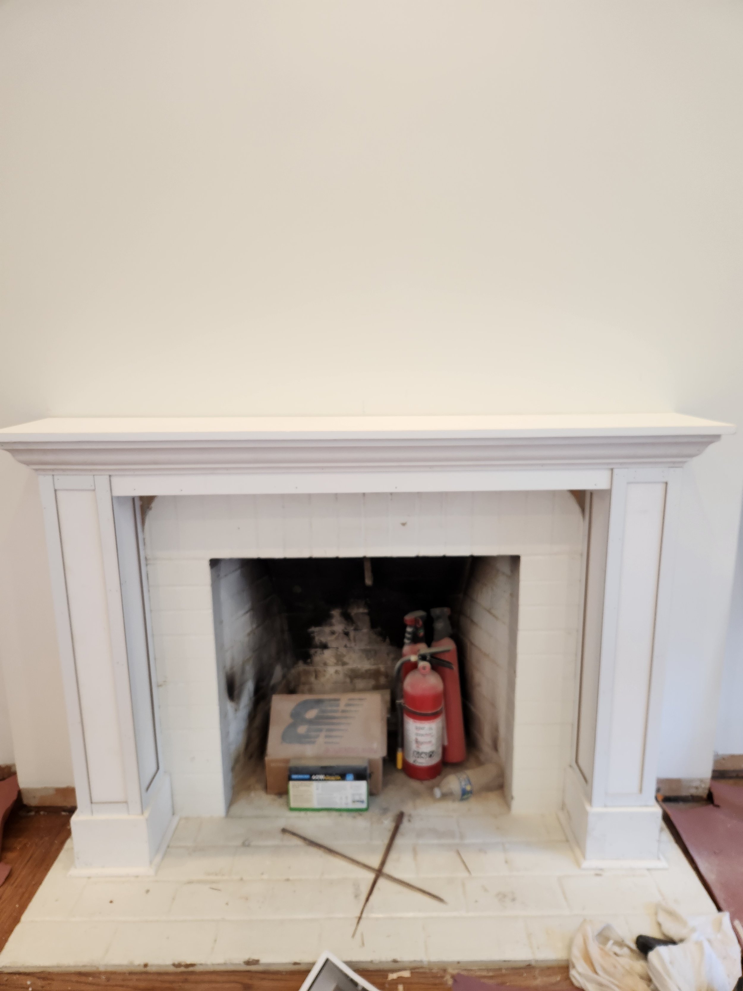 Custom fireplace surround