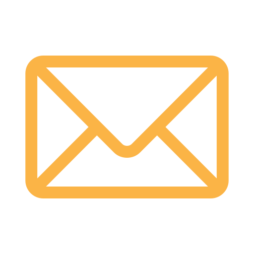 Outline icon of a closed envelope used for emails.