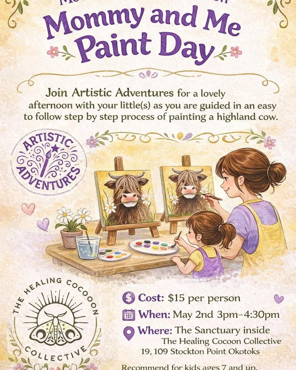 🌸 Mother&rsquo;s Day Celebration Mommy &amp; Me Paint Day 🎨

Presented by Artistic Adventures and The Healing Cocoon Collective! 

This fun and relaxed, easy to follow step by step paint session is perfect for kids ages 7+ and the special women in 