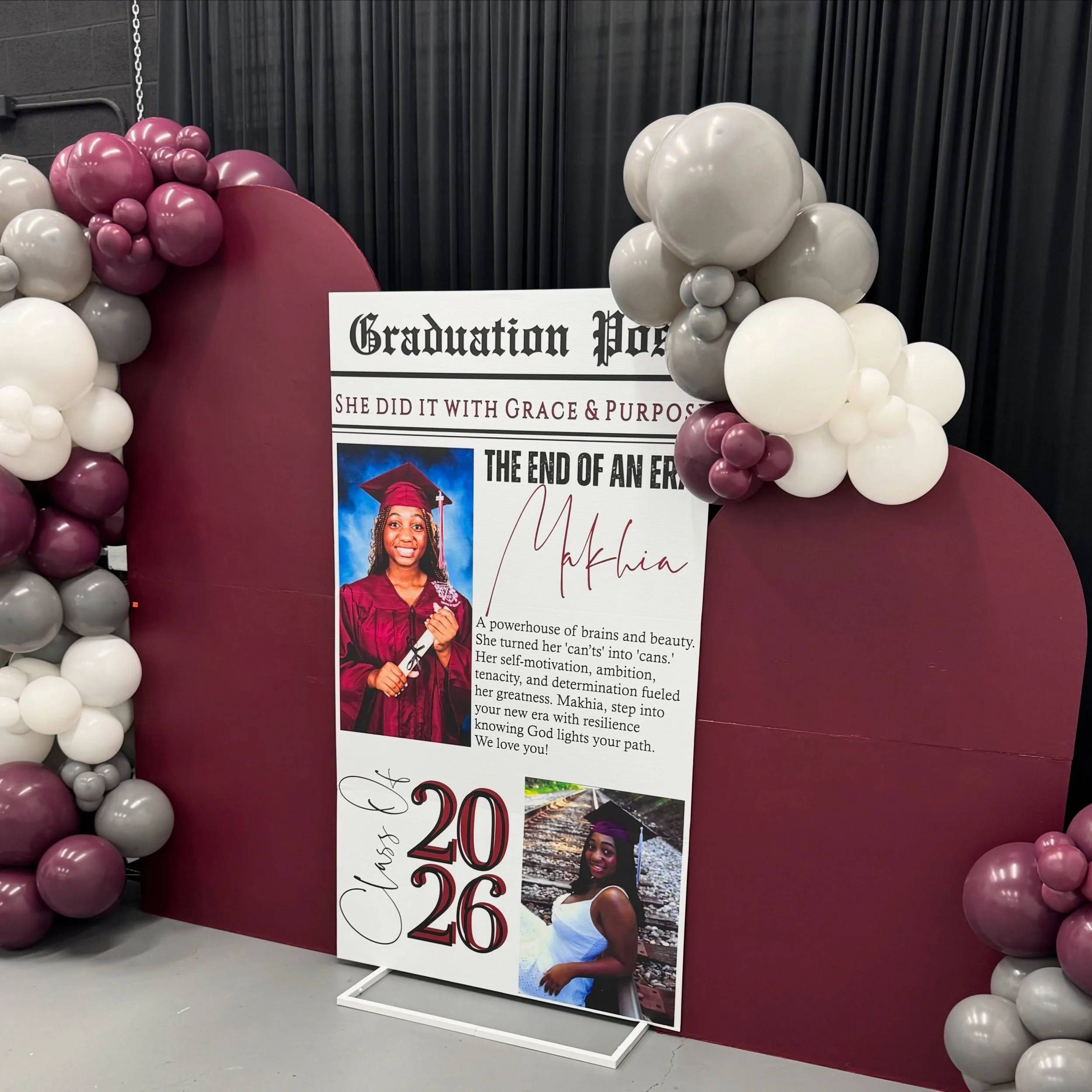 Congrats to all of the 2026 Grads 🎓🤍

Swipe 👈🏽to see our space set up for 50 guests

Whether you&rsquo;re hosting 10 or 75 our space allows the flexibility to accommodate your event with different layouts. Seated, cocktail style, or a mix of both