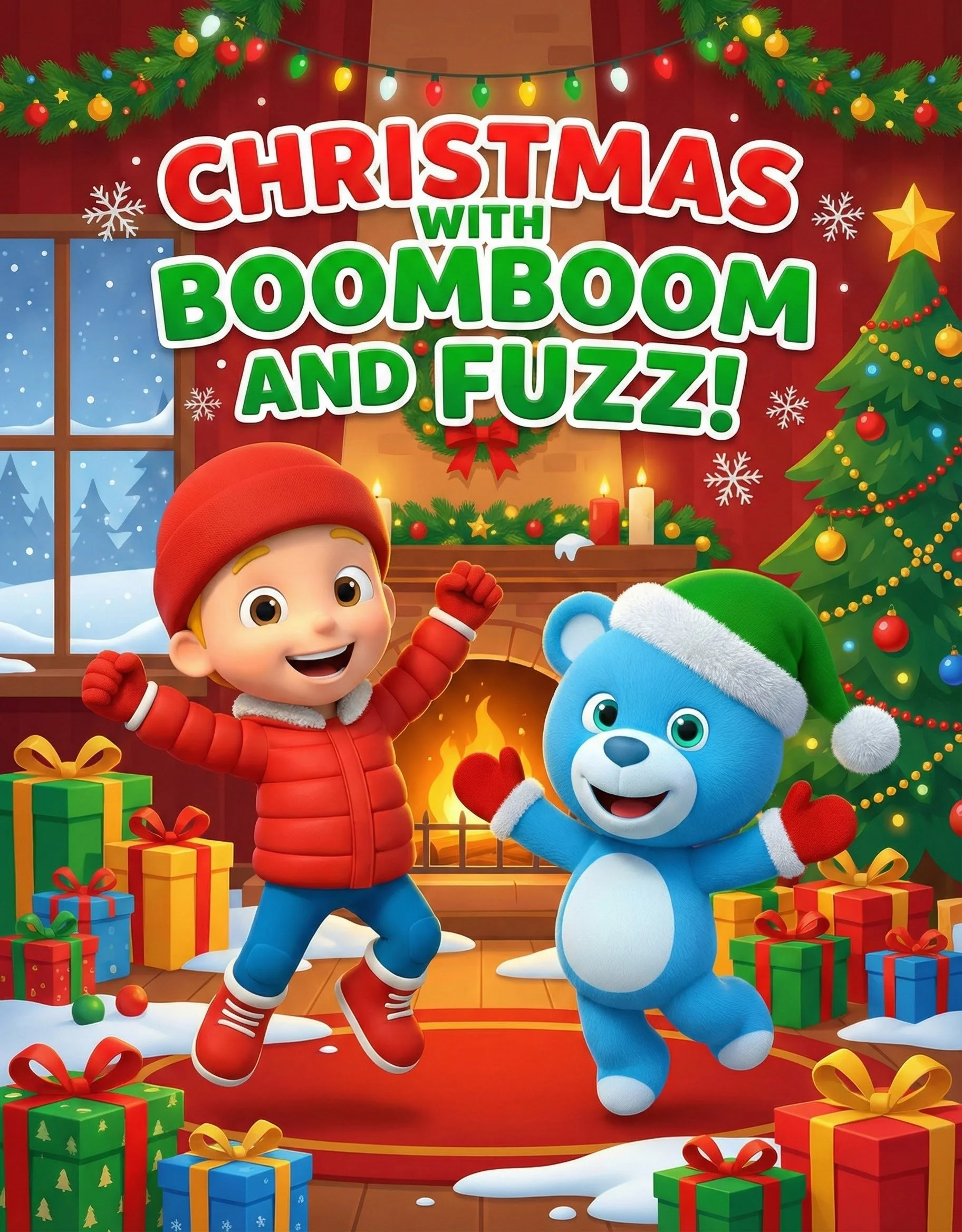 Printable Christmas Colouring Book for Toddlers & Preschoolers | BoomBoom and Fuzz!